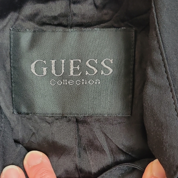 Guess Black Trench Coat for Women - Picture 2 of 4